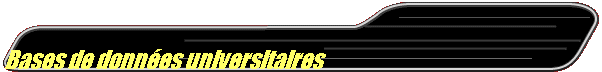 Bases de données universitaires