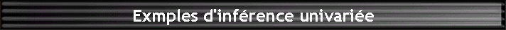 Exmples d'infrence univarie