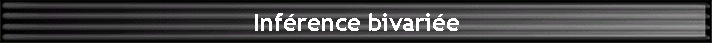 Infrence bivarie