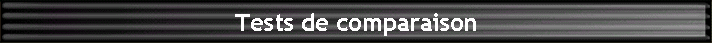 Tests de comparaison