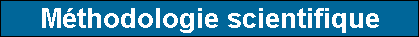 Mthodologie scientifique